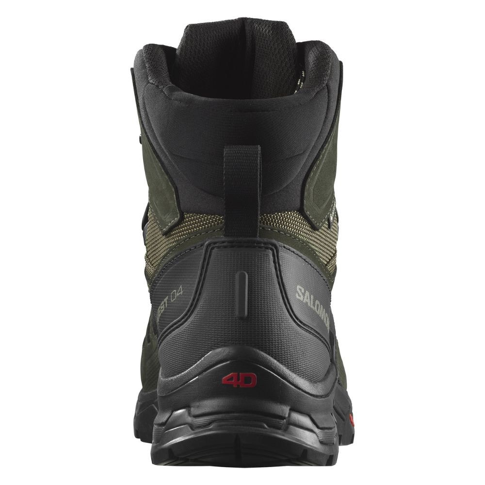 Turistická obuv SALOMON Quest 4 GTX Olive night/Peat/Safari - Turistická obuv - 5
