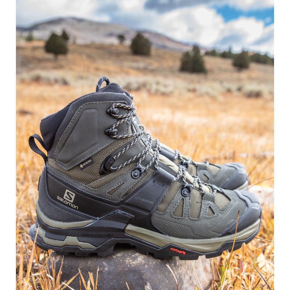 Turistická obuv SALOMON Quest 4 GTX Olive night/Peat/Safari - Turistická obuv - 8