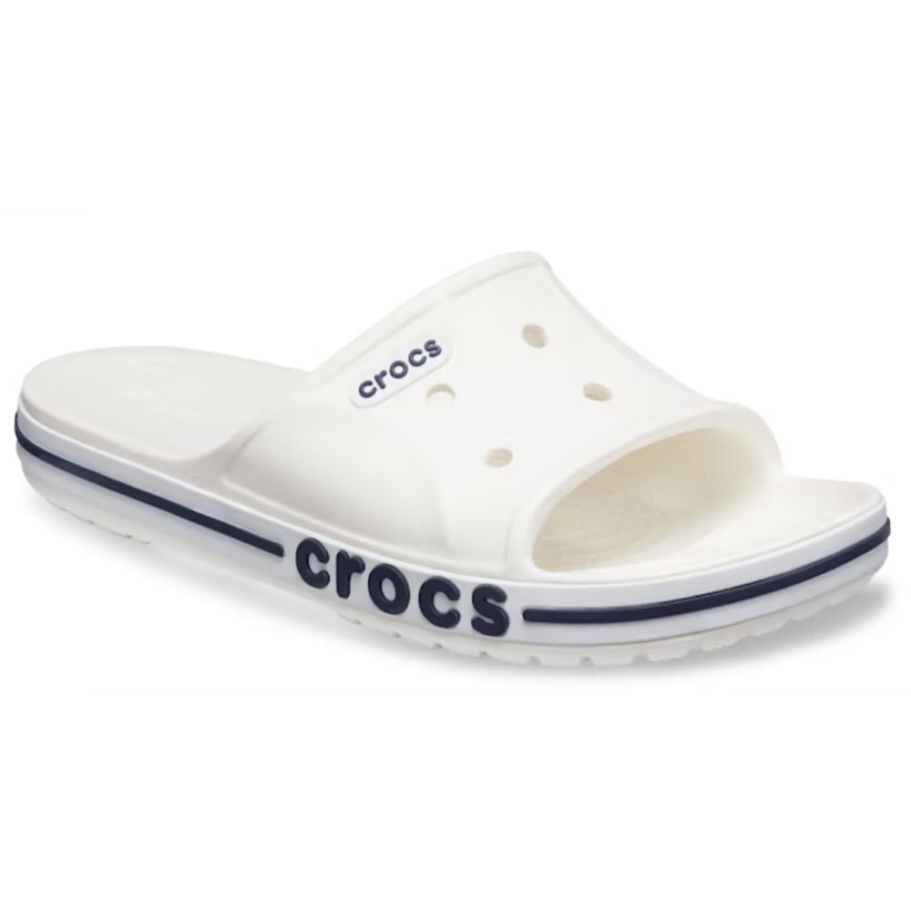 Šľapky CROCS Bayaband Slide White/Navy - Šľapky a sandále - 2