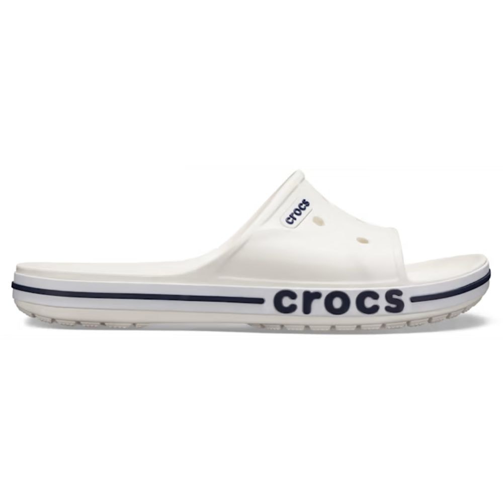Šľapky CROCS Bayaband Slide White/Navy - Šľapky a sandále - 3