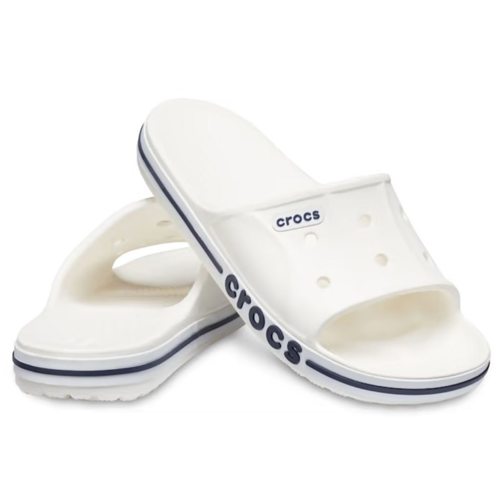 Šľapky CROCS Bayaband Slide White/Navy - Šľapky a sandále - 1