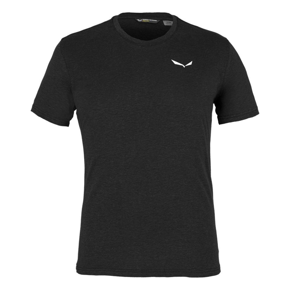 Tričko SALEWA Alpine Hemp Logo Black Out - OBLEČENIE - 1