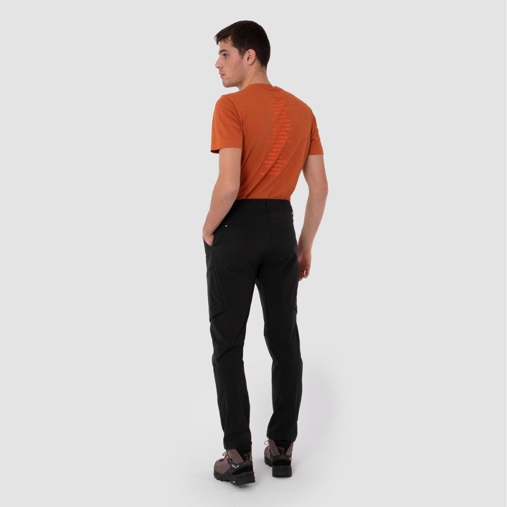 Nohavice SALEWA Puez Durastretch M Cargo Black - Turistické nohavice - 2