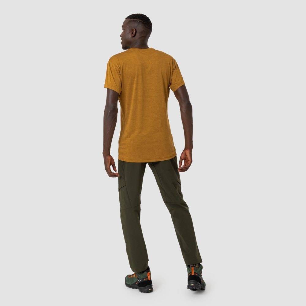 Nohavice SALEWA Puez Durastretch M Cargo Dark Olive - Turistické nohavice - 2