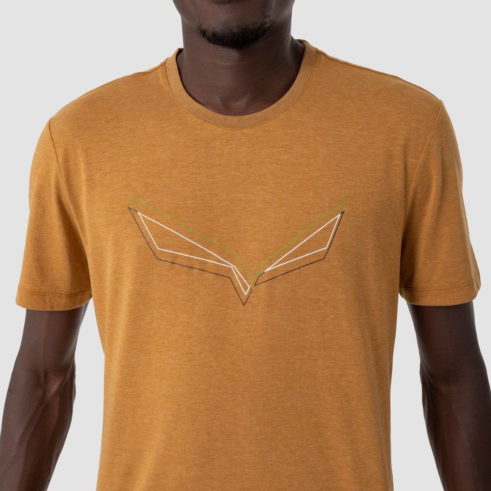 Tričko SALEWA Pure Eagle Frame Golden Brown - OBLEČENIE - 2