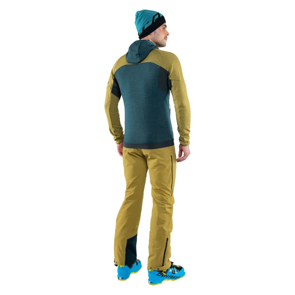 Mikina DYNAFIT Tour Wool Thermal Hooded Army - Technické mikiny - 4
