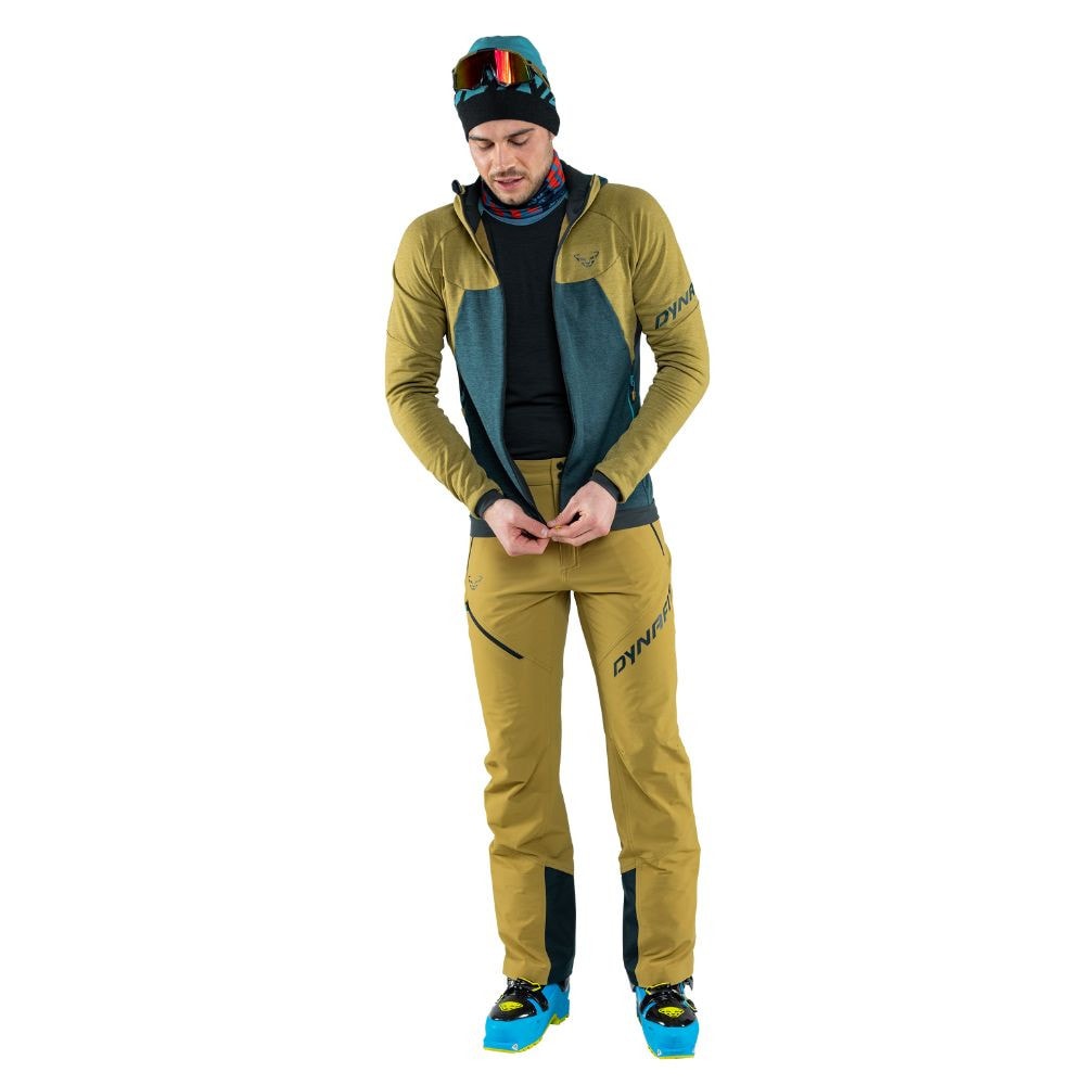 Mikina DYNAFIT Tour Wool Thermal Hooded Army - Technické mikiny - 3