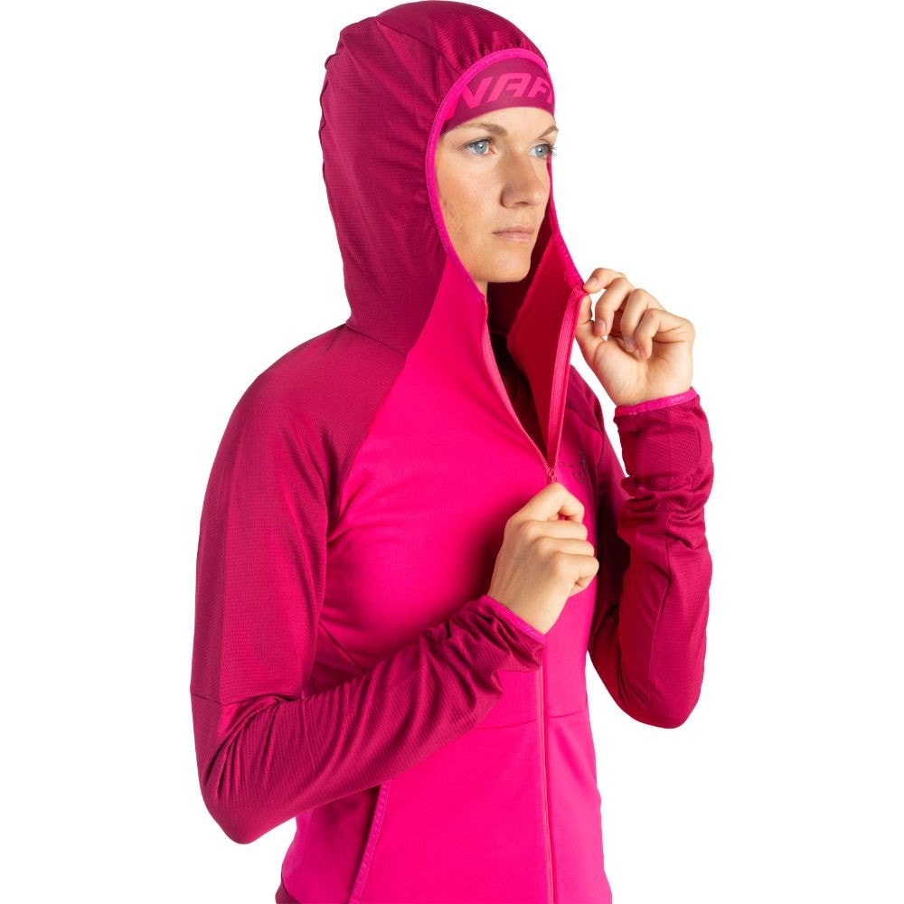 Mikina DYNAFIT Transalper Light Polartec® Hooded W Beet Red - Mikiny s kapucňou - 3