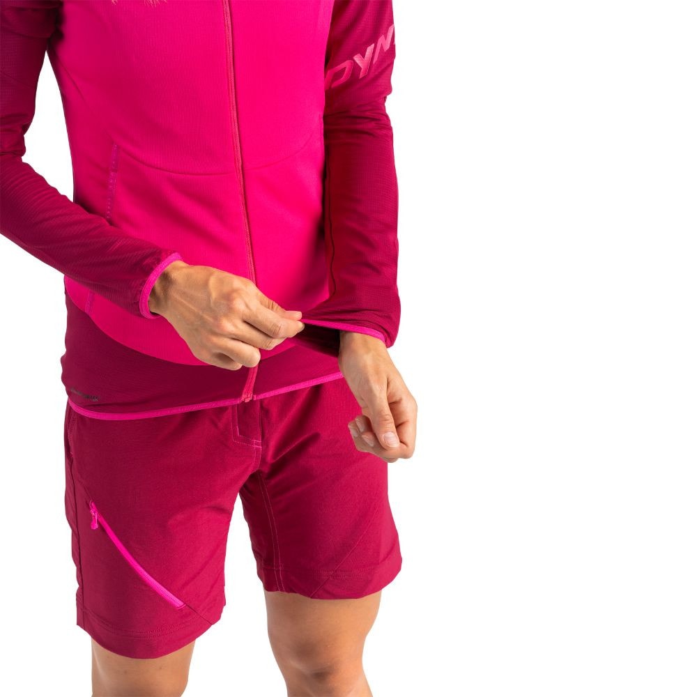 Mikina DYNAFIT Transalper Light Polartec® Hooded W Beet Red - Mikiny s kapucňou - 5