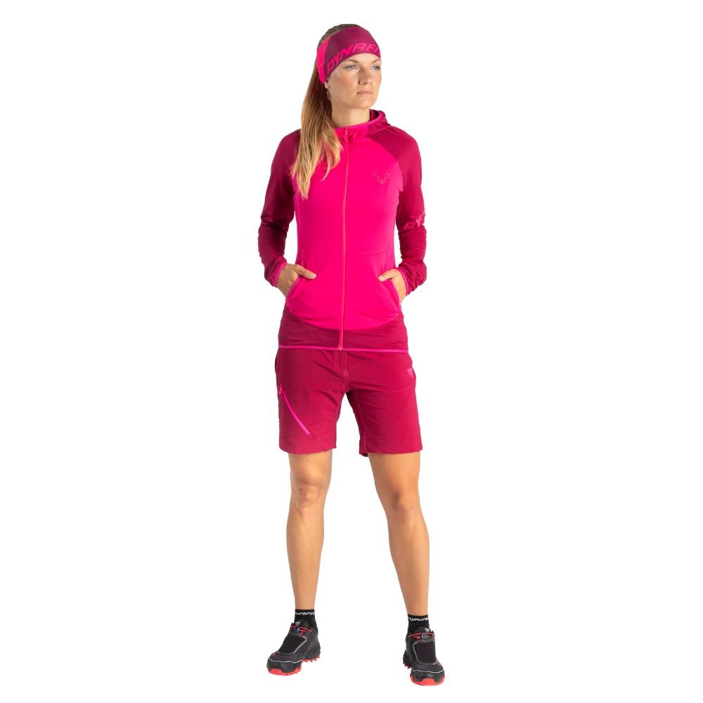 Mikina DYNAFIT Transalper Light Polartec® Hooded W Beet Red - Mikiny s kapucňou - 2