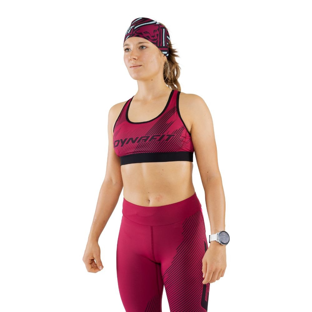 Športová podprsenka DYNAFIT Alpine Graphic Beet Red - Športové podprsenky - 2