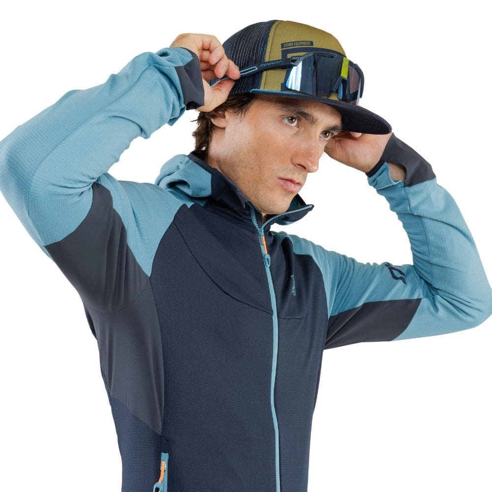 Mikina DYNAFIT Transalper Polartec Hooded Jacket M Storm Blue - Technické mikiny - 5
