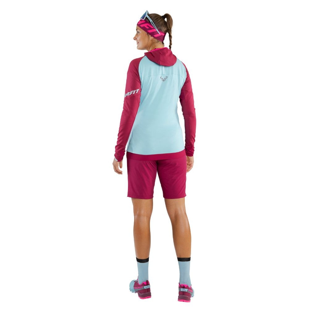 Mikina DYNAFIT Transalper Polartec Hooded Jacket W Beet Red - Mikiny s kapucňou - 9