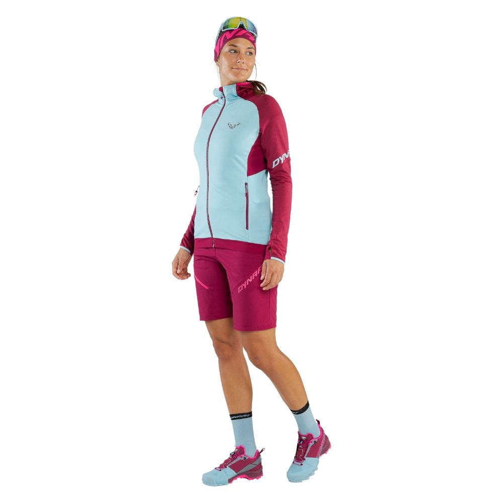 Mikina DYNAFIT Transalper Polartec Hooded Jacket W Beet Red - Mikiny s kapucňou - 8