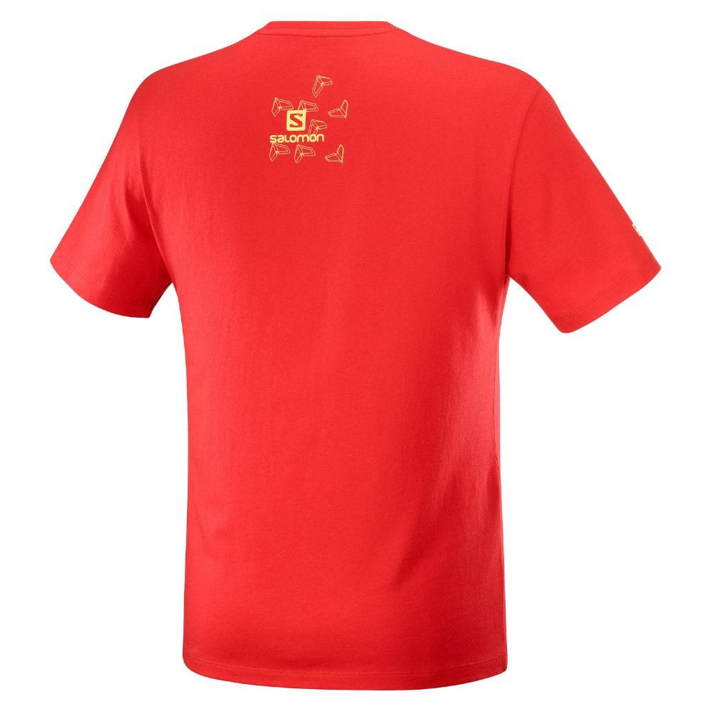 Tričko SALOMON Graphic Blueprint Fiery Red - Lyžiarske oblečenie SALOMON - 4