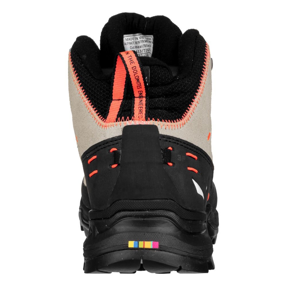 Turistické topánky SALEWA Alp Mate Winter Mid WP W Oatmeal/Black - Zimná obuv - 4