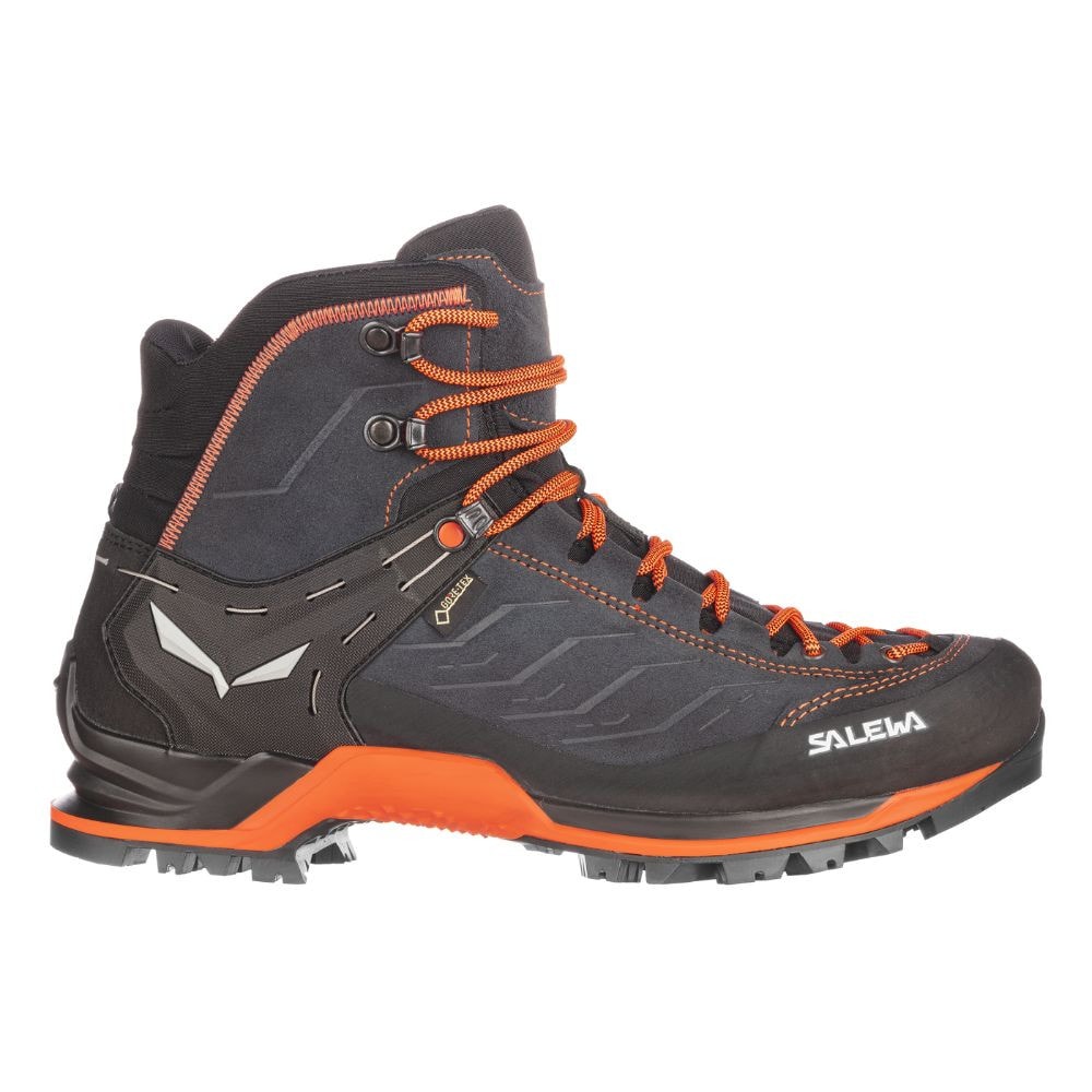 Turistické topánky SALEWA MTN Trainer Mid Gore-Tex Asphalt/Fluo Orange - Turistická obuv - 2