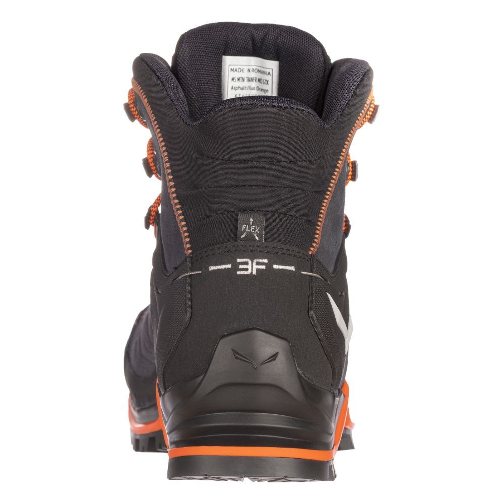 Turistické topánky SALEWA MTN Trainer Mid Gore-Tex Asphalt/Fluo Orange - Turistická obuv - 4