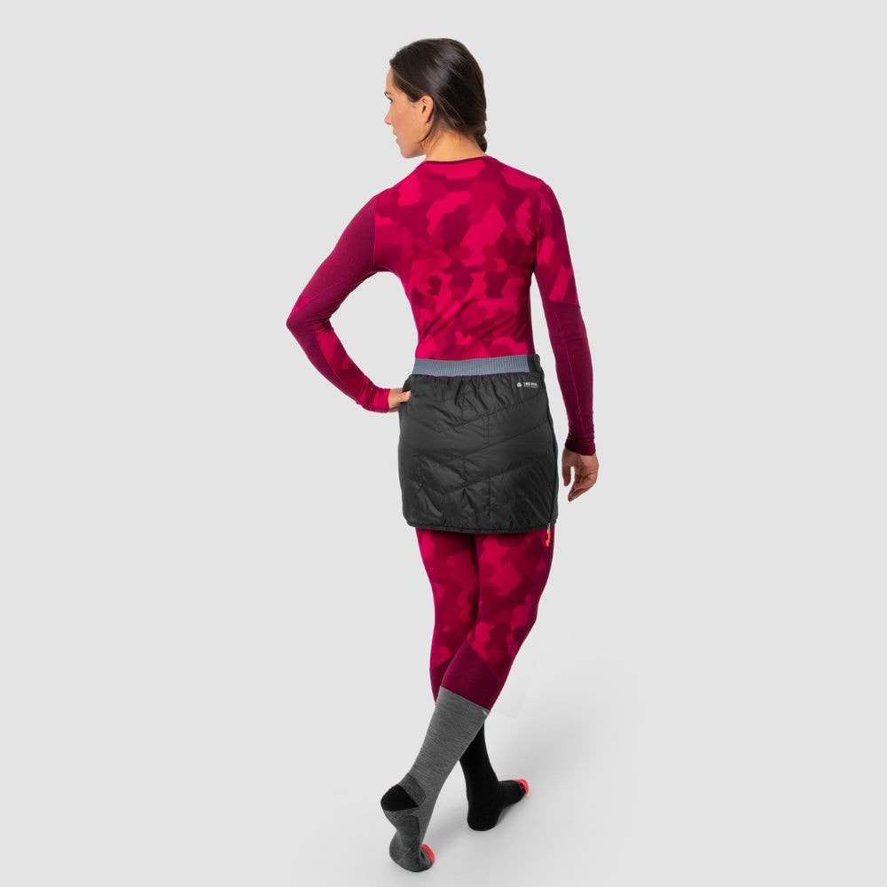 Sukňa SALEWA Sesvenna Tirolwool Black - Dámske oblečenie - 5