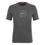 Tričko SALEWA Pure Box Dry M Onyx Melange