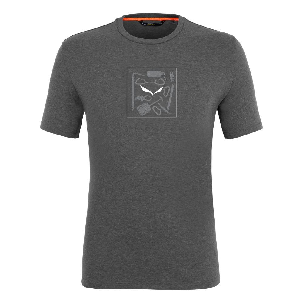 Tričko SALEWA Pure Box Dry M Onyx Melange - OBLEČENIE - 1