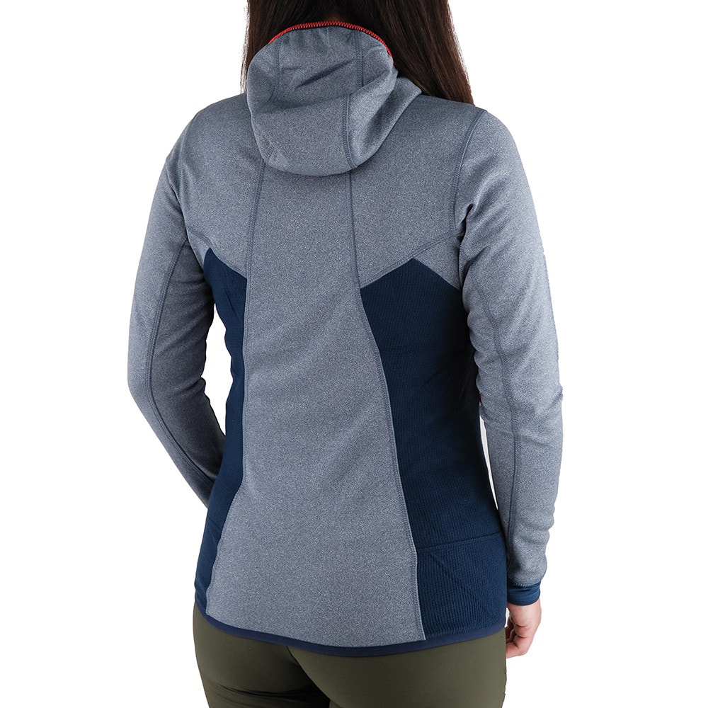 Mikina SALEWA Puez Hybrid Polarlite Navy Blazer - Mikiny s kapucňou - 2