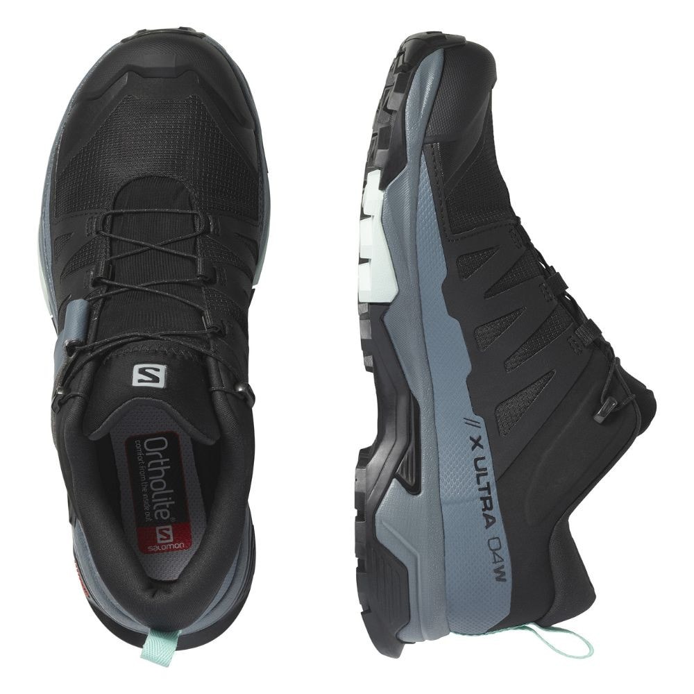 Turistická obuv SALOMON X Ultra 4 GTX W Black/StoWea/Opal blue - Turistická obuv - 6