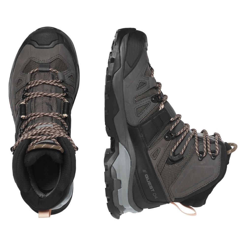 Turistická obuv SALOMON Quest 4 GTX W Magnet/Black/Sun kiss - Turistická obuv - 5
