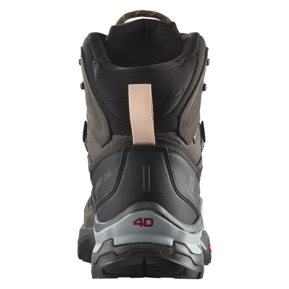 Turistická obuv SALOMON Quest 4 GTX W Magnet/Black/Sun kiss - Turistická obuv - 4