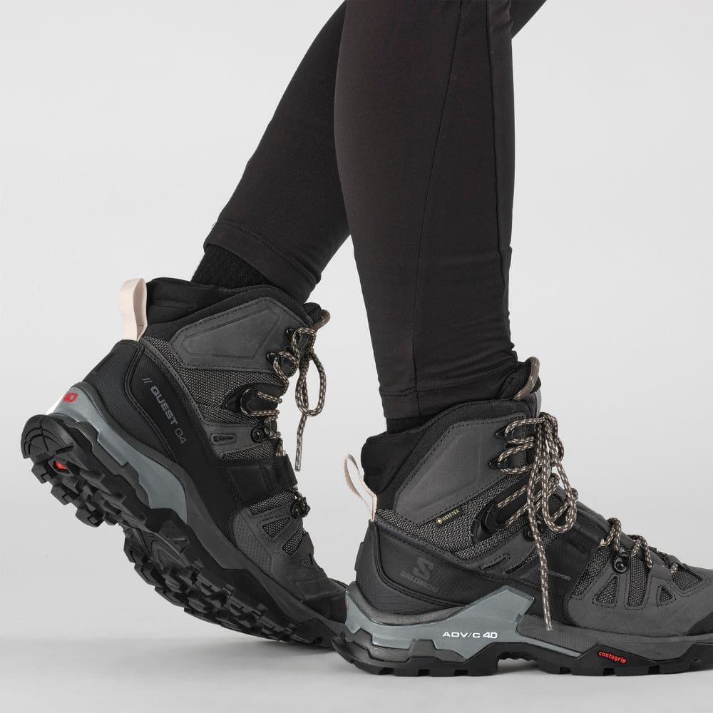 Turistická obuv SALOMON Quest 4 GTX W Magnet/Black/Sun kiss - Turistická obuv - 8