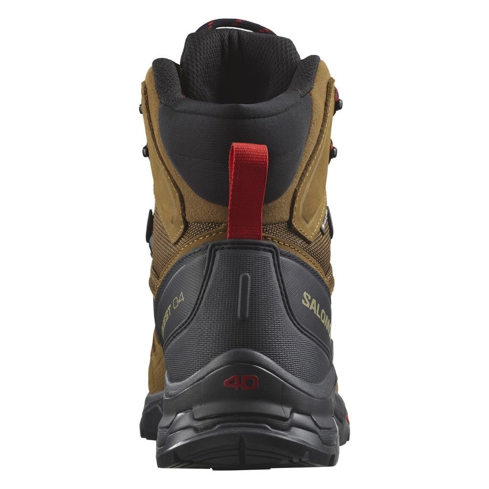 Turistická obuv SALOMON Quest 4 GTX Rubber/Black/Fiery Red - Turistická obuv - 6
