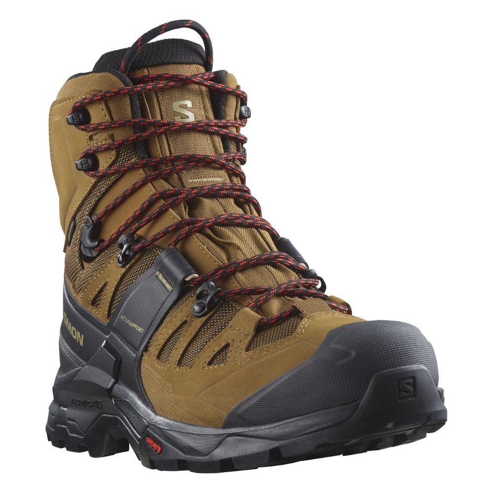 Turistická obuv SALOMON Quest 4 GTX Rubber/Black/Fiery Red - Turistická obuv - 4