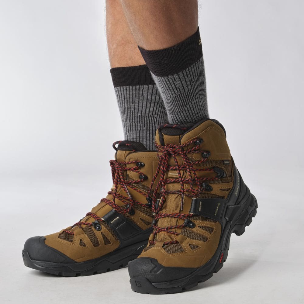 Turistická obuv SALOMON Quest 4 GTX Rubber/Black/Fiery Red - Turistická obuv - 2