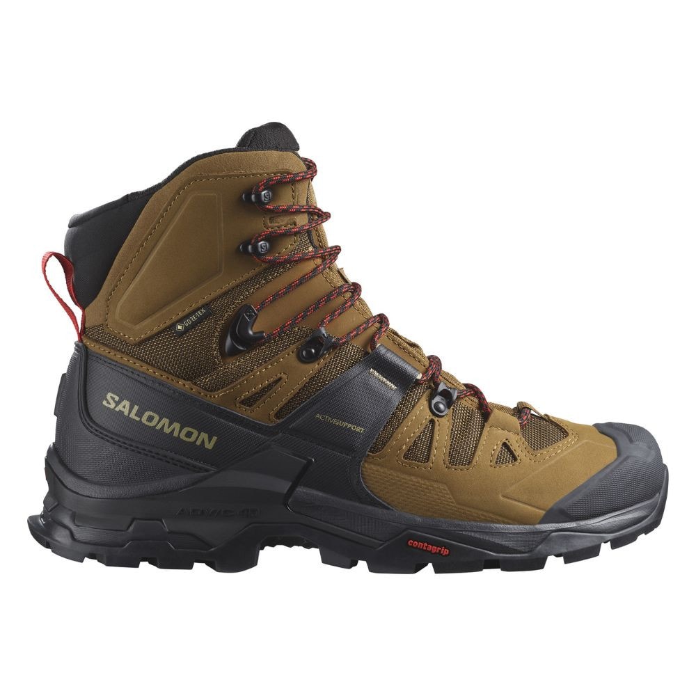 Turistická obuv SALOMON Quest 4 GTX Rubber/Black/Fiery Red - Turistická obuv - 1