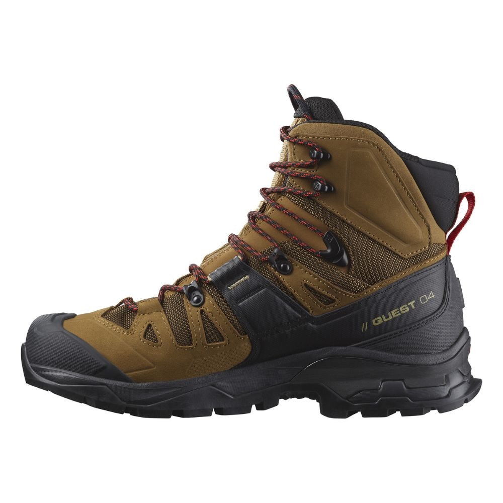 Turistická obuv SALOMON Quest 4 GTX Rubber/Black/Fiery Red - Turistická obuv - 5