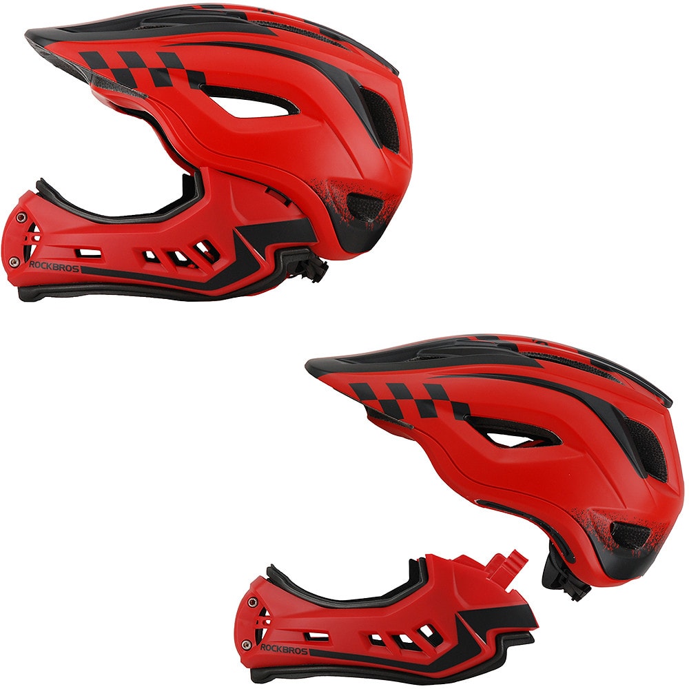 Detská cyklistická prilba ROCKBROS FreeRide Red - Prilby pre deti - 1