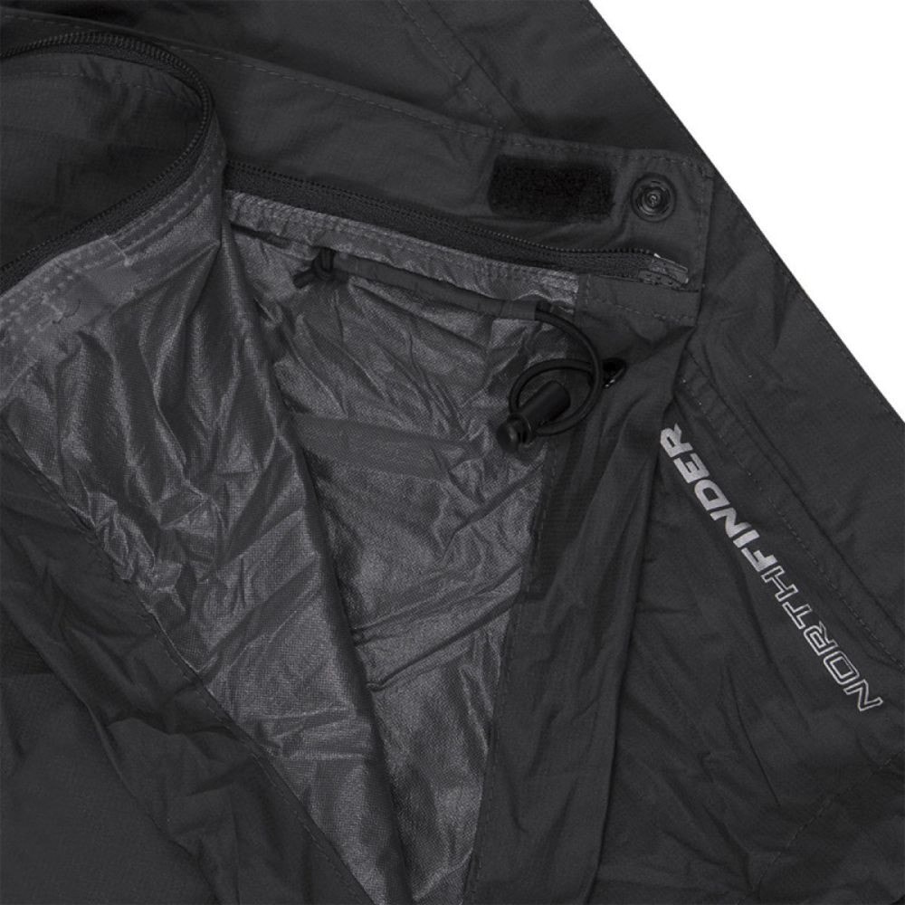 Dámske vodotesné zbaliteľné outdoorové nohavice NORTHFINDER Northkit W čierne - Turistické nohavice - 9