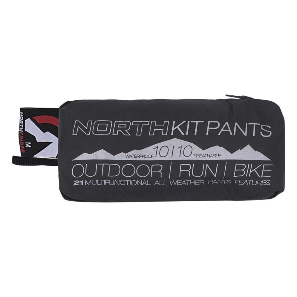 Dámske vodotesné zbaliteľné outdoorové nohavice NORTHFINDER Northkit W čierne - Turistické nohavice - 11