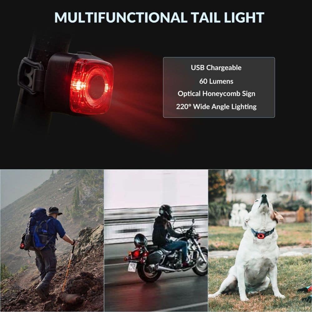 Sada svetiel ROCKBROS LED Bicycle Light Set IPX5 Waterproof - Svetlá - 7