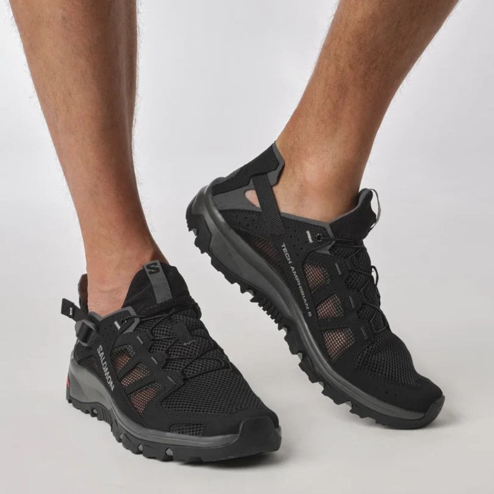 Obuv SALOMON Techamphibian 5 Black/Magnet - Športová obuv - 2