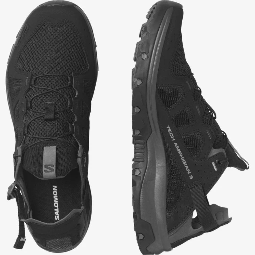 Obuv SALOMON Techamphibian 5 Black/Magnet - Športová obuv - 4