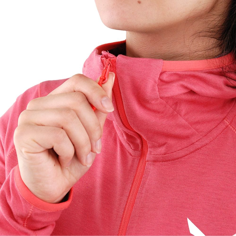 Mikina SALEWA Light Micro PL W FZ Hoody Calypso Cor - Mikiny s kapucňou - 6