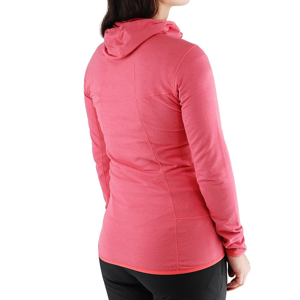 Mikina SALEWA Light Micro PL W FZ Hoody Calypso Cor - Mikiny s kapucňou - 2