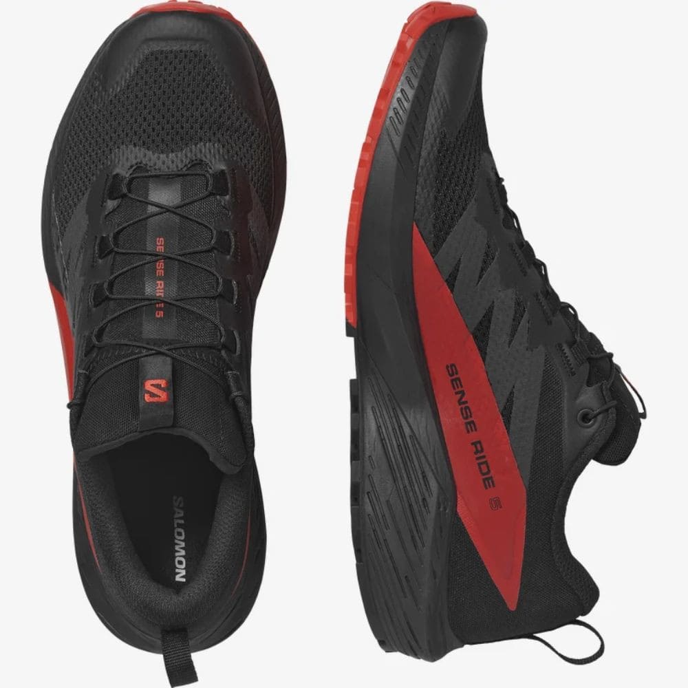 Obuv SALOMON Sense Ride 5 Black/Red - Športová obuv - 8