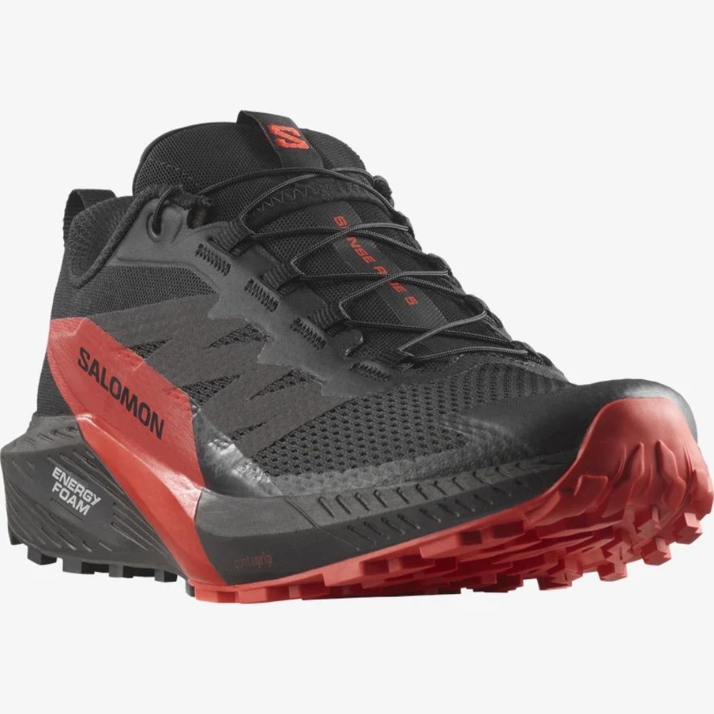Obuv SALOMON Sense Ride 5 Black/Red - Športová obuv - 4