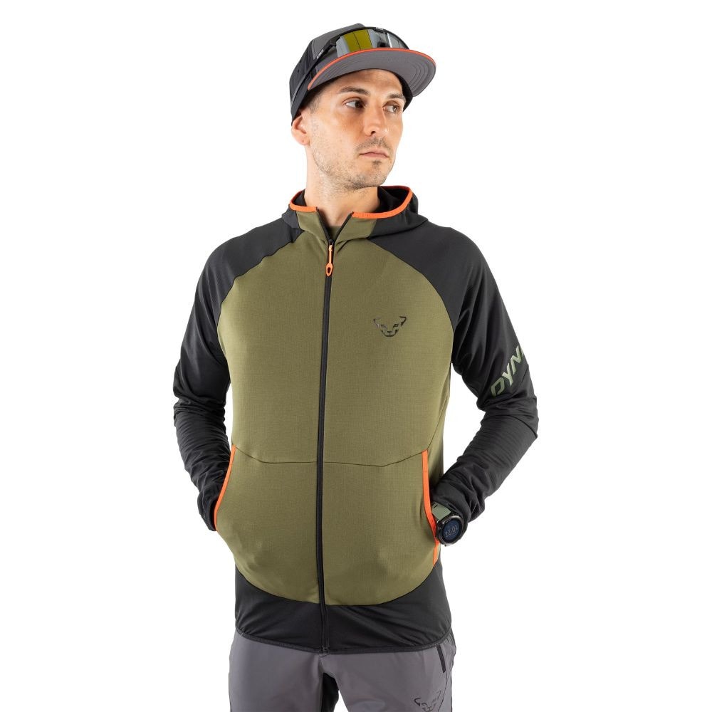 Mikina DYNAFIT Transalper Light Polartec Hooded Winter Moss - Technické mikiny - 2