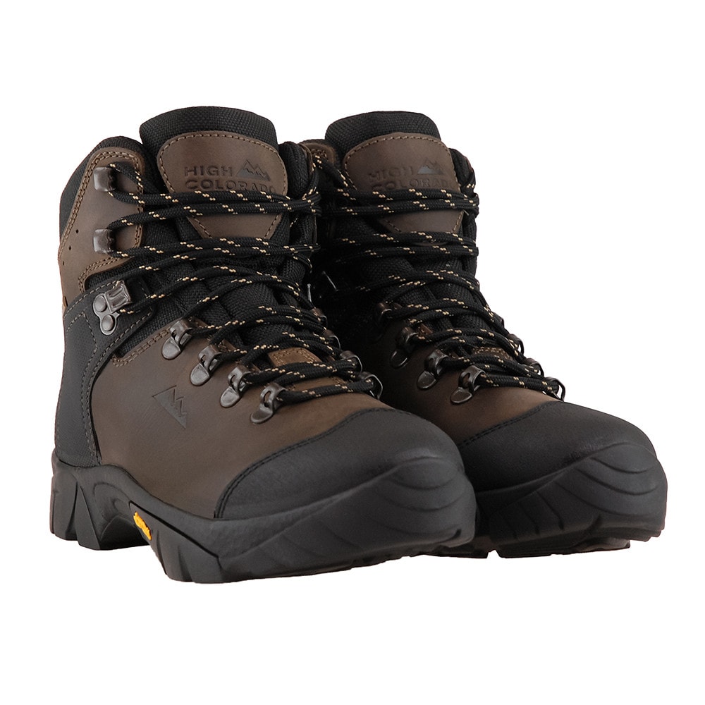 Kožená turistická obuv HIGH COLORADO Eiger 4 Vibram Brown - Turistická obuv - 2
