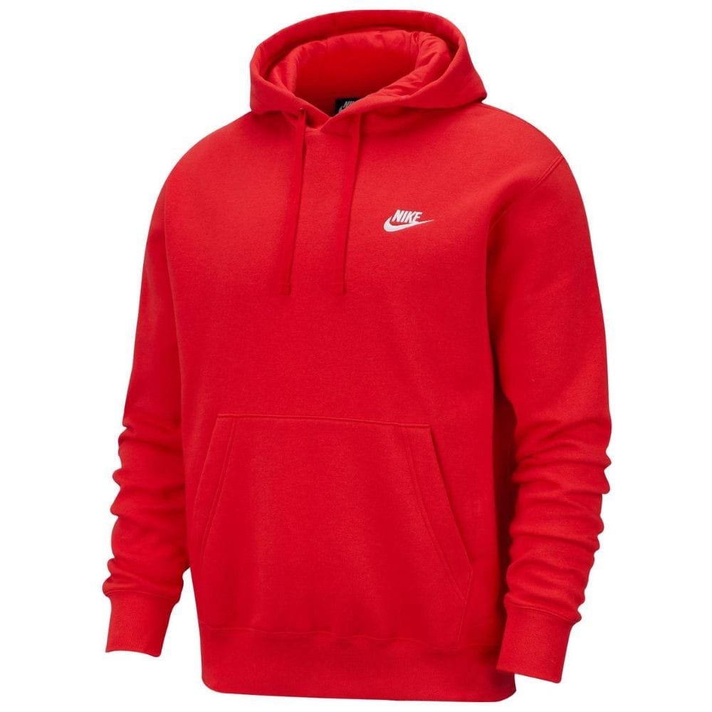 Mikina NIKE M NSW Club PO BB Red - Mikiny s kapucňou - 5