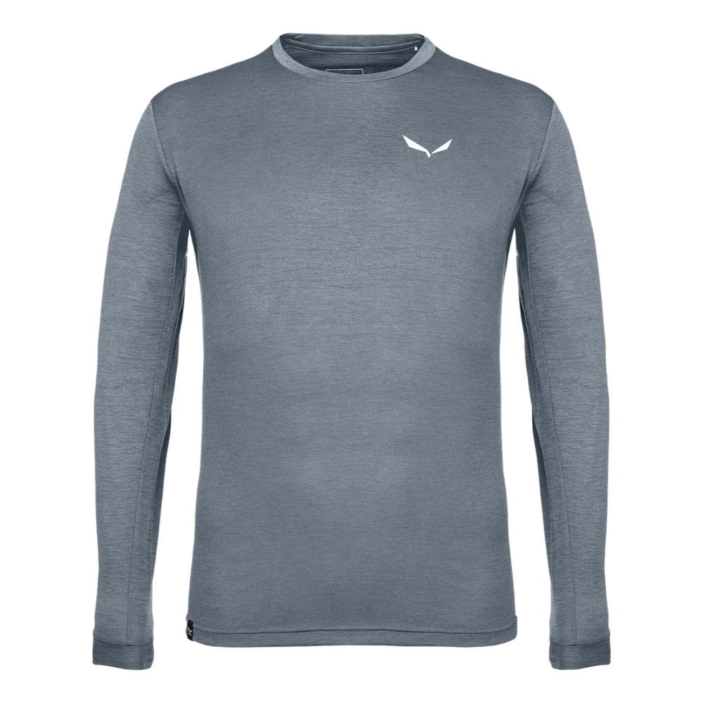 Tričko SALEWA Puez Melange Dry M Blue - OBLEČENIE - 1