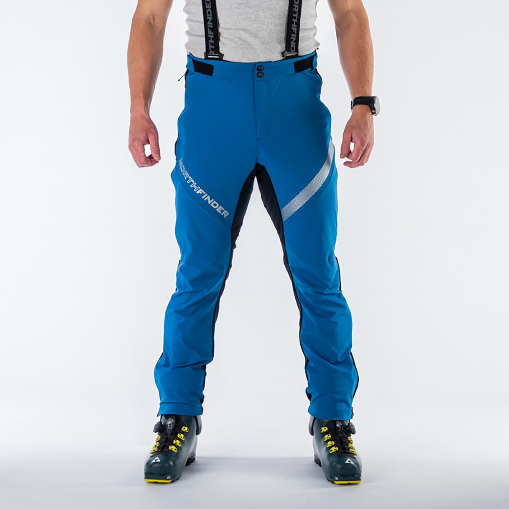 Softshellové nohavice NORTHFINDER Kotliska Blue - Nohavice na bežky a skialp - 4